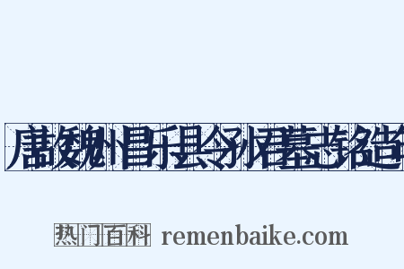 唐故魏州昌乐县令孙君墓志铭造句是什么意思的图片